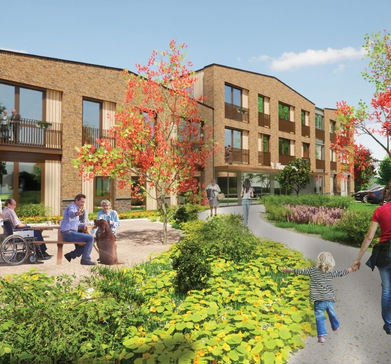 Visual van de ontmoetingsruimte nieuwbouw 't Nieuwland in Almelo